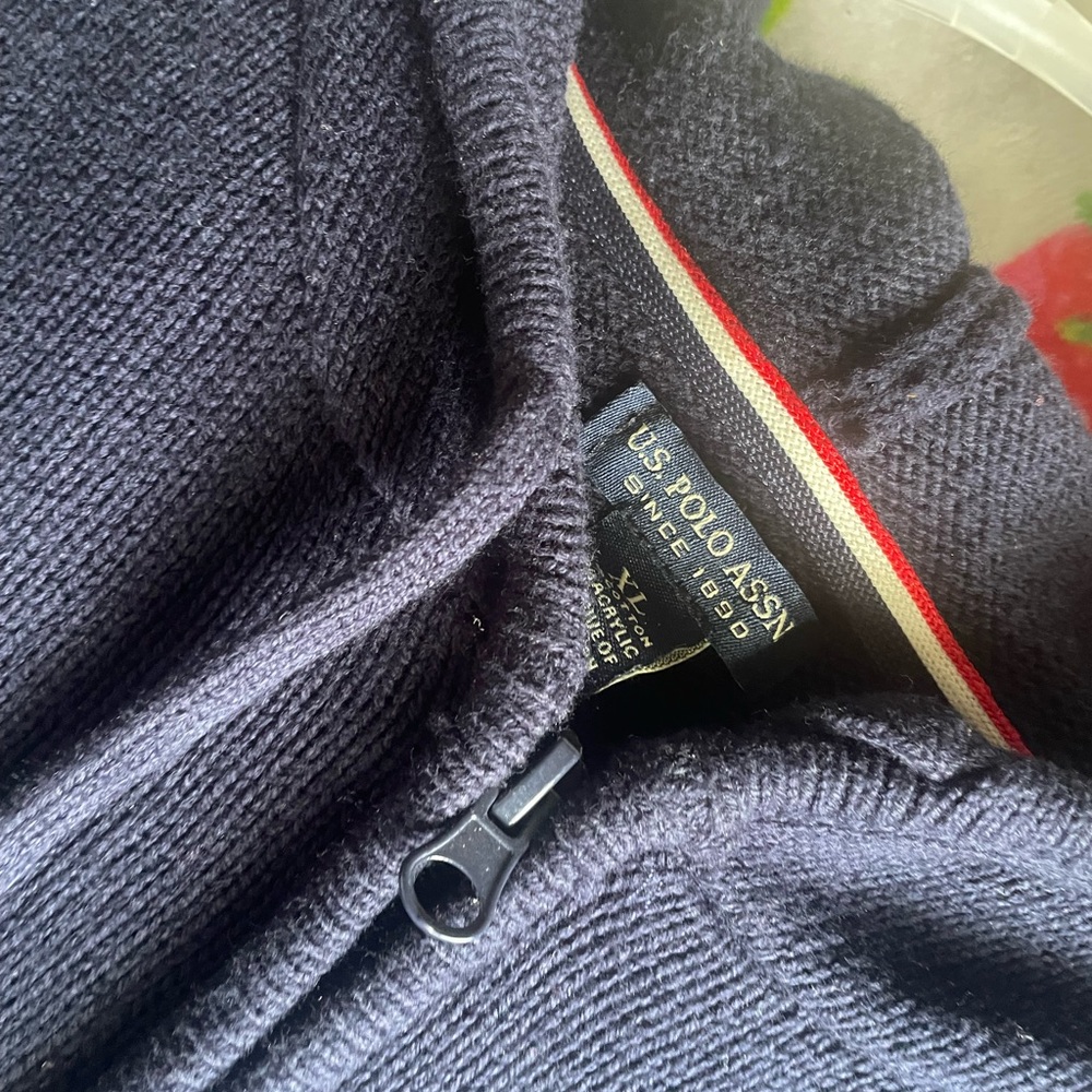 U.S. Polo Assn. Blue Zip Up Jacket